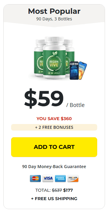 RegenVive-3-bottle - order-now-( Ninety Days Supply) - image
